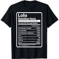 thumbnail image 1 of Funny Lolo Nutrition Facts Father's Day Gift for Lolo T-Shirt, 1 of 5