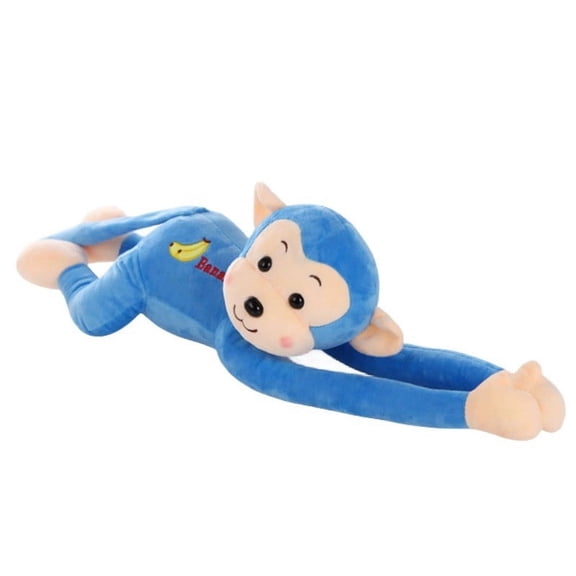 Funny Long Arm Monkey Hanging Car Ornament Plush Toy Clinging Rearview Mirror Decor Cute Chain Link Doll Birthday Gift