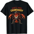 thumbnail image 1 of Funny Louisiana Crawfish Cowboy Crawdaddy Gift for Dad Men Graphic Short Sleeve T-Shirt, 1 of 6