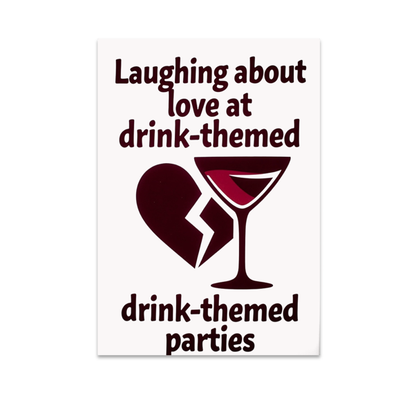 Funny Love Party Decor - Drink-Themed Party Enthusiast - 13x19 Poster Print