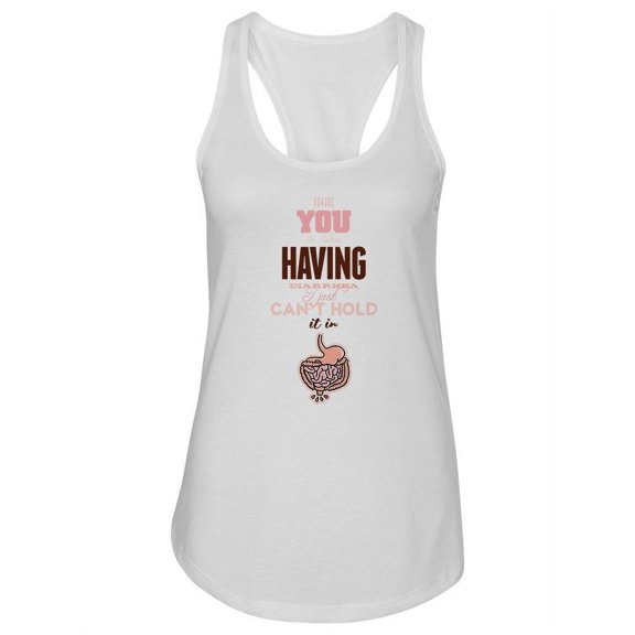 Funny Love Quote Tank Women -Image by Shutterstock, Female Medium