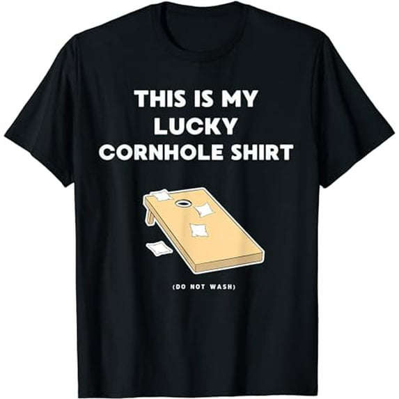 Funny Lucky Cornhole T-Shirt | Corn Hole Xmas Gift Ideas