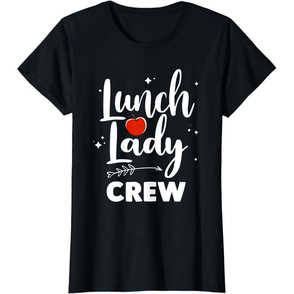 Funny Lunch Lady Design School Lunch Crew T-Shirt