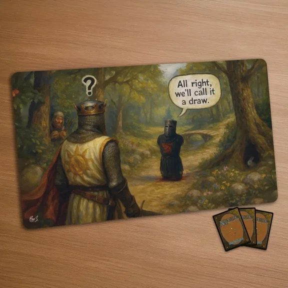 Funny MTG Playmat, Monty Python Black Knight