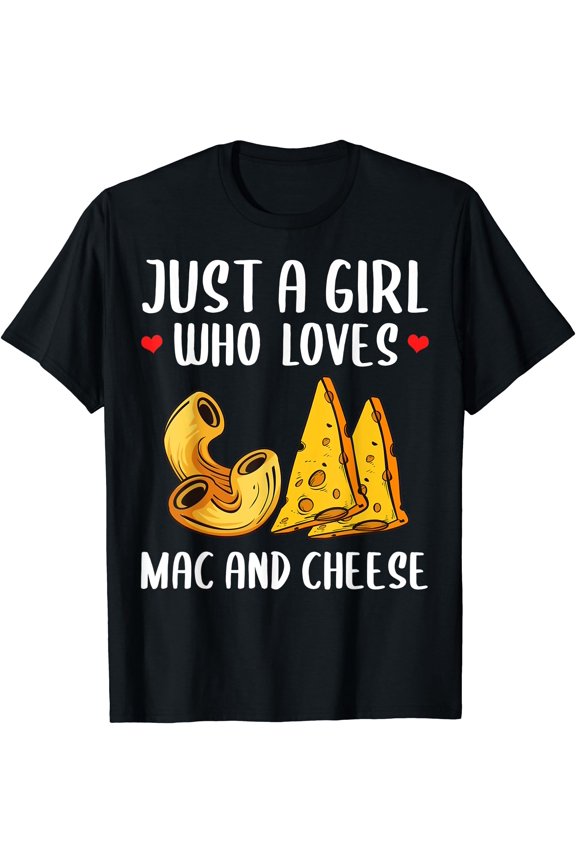 Funny Mac And Cheese Design For Girls Women Macaroni Cheese T-Shirt , Vintage T-Shirt
