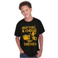 thumbnail image 1 of Funny Mac and Cheese Not Enemies Joke Crewneck T Shirts Boy Girl Teen Brisco Brands L, 1 of 6