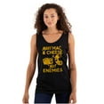 thumbnail image 1 of Funny Mac and Cheese Not Enemies Joke Tank Top T Shirts Men Women Brisco Brands L, 1 of 6