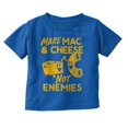 thumbnail image 1 of Funny Mac and Cheese Not Enemies Joke Toddler Boy Girl T Shirt Infant Toddler Brisco Brands 6M, 1 of 6