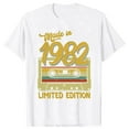 thumbnail image 1 of Funny Made in 1982 Limited Edition 43 Years of Being Awesome T-shirt Summer Tshirt Birthday Womes T Shirt, 1 of 5