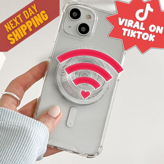 Funny MagSafe Phone Grip: Cute Ghost Funny Magnetic Phone Holder, Kawaii Gift for Holiday, Phone or E-reader Accessory Popgrip 001