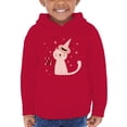 thumbnail image 1 of Funny Magic Kitten Spell Hoodie Toddler -Image by Shutterstock,  2 Toddler, 1 of 4