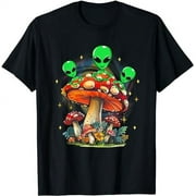 Funny Magic Mushroom Alien Trippy Shroom LSDWeed Acid Trip T-Shirt