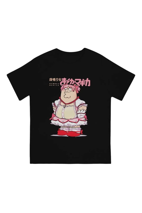 Funny Magical Girl Classic Men TShirt Puella Magi Madoka Magica Anime Tops 100%