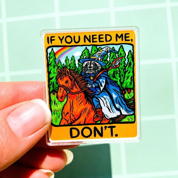 Funny Magnet Raccoon Gift Nerd Gift Nerdy Home Decor Hilarious Fridge Magnet Fantasy Humor Weird Stuff Sarcastic Locker Magnet