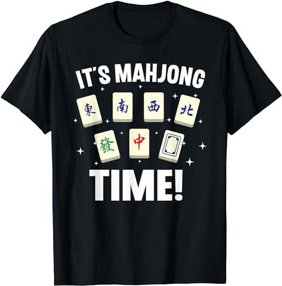 Funny Mahjong Design For Men Women Mahjong Game Player Lover T-Shirt ...