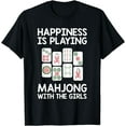 thumbnail image 1 of Funny Mahjong Gift Cool Happiness Is Playing Mahjong Girls T-Shirt, 1 of 4