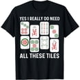 thumbnail image 1 of Funny Mahjong Tiles Graphic T-Shirt for Men and Women, Retro Chinese Board Game Player Tee, Casual Short Sleeve Cotton Apparel Gift for Mah-Jongg Lovers, 1 of 6