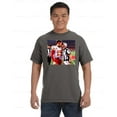 thumbnail image 1 of Funny Mahomes Kissing Referee Humor Sports Inspired Graphic Comfort Color T-Shirt, Unisex, up to size 4XL, 1 of 4