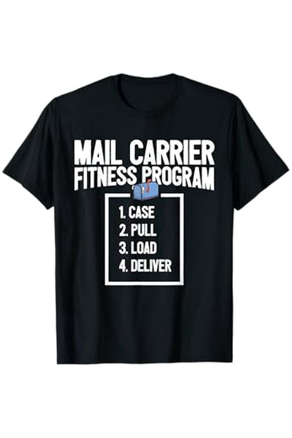 Funny Mail Carrier Mailman I Fitness Programm Postman T-Shirt