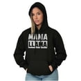 thumbnail image 1 of Funny Mama Llama Mothers Day Pun Women Plus Size Graphic Pullover Hoodie Brisco Brands 2X, 1 of 4