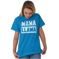 thumbnail image 1 of Funny Mama Llama Mothers Day Pun Women's Graphic T Shirt Tees Brisco Brands 3X, 1 of 6