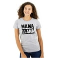 thumbnail image 1 of Funny Mama Llama Mothers Day Pun Womens Slim Fit Graphic Tee Brisco Brands M, 1 of 5
