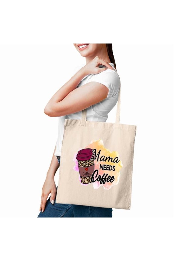 Funny Mama Needs Coffee Mothers Day Tote Bags