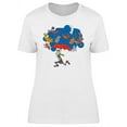 thumbnail image 1 of Funny Man Cats & Dogs Raining T-Shirt Women -Image by Shutterstock, Female XX-Large, 1 of 2