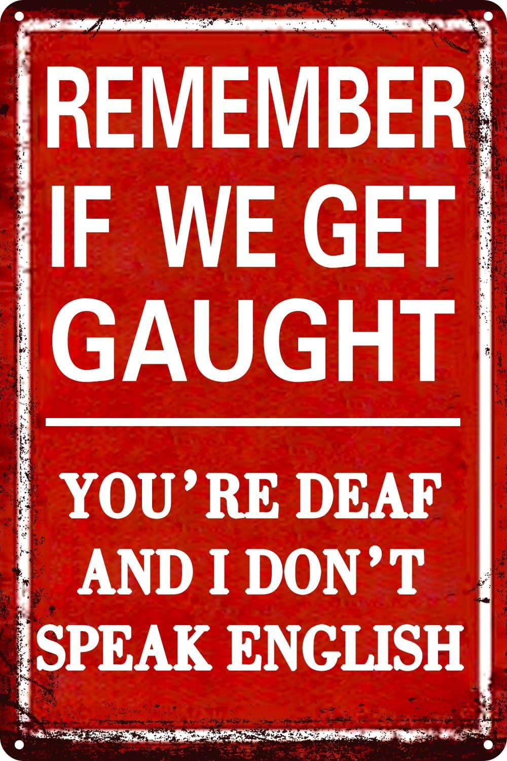 Vintage Tin Sign, Retro Metal Wall Decor, Funny Decorations For Man Cave, Garage Wall Decor, Metal Post 12 * 8 Inches (Mechanic Hourly Rate)