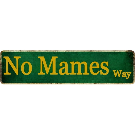 Funny Man Cave Sign Mancave Decor For Men Mexican Gifts For Mens Man Cave Decor No Mames Way Road Street Tin Signs Room Accessories For Men Mexican House Wall Art 4x16 Inch