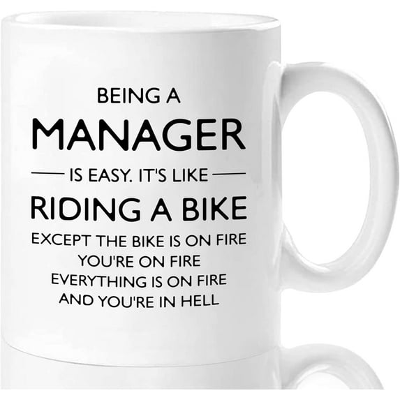 Funny Manager Gifts for Women Men-Being A Manager Is Easy 11 Oz Coffee Mug, Gifts for Manager, Boss, Leader, Boss Lady, Appreciation Manager Gift Ideas, Boss Day Christmas Manager Cup