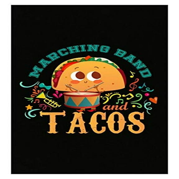 Funny Marching Band Tacos Music Formation Poster - Food Humor Decor