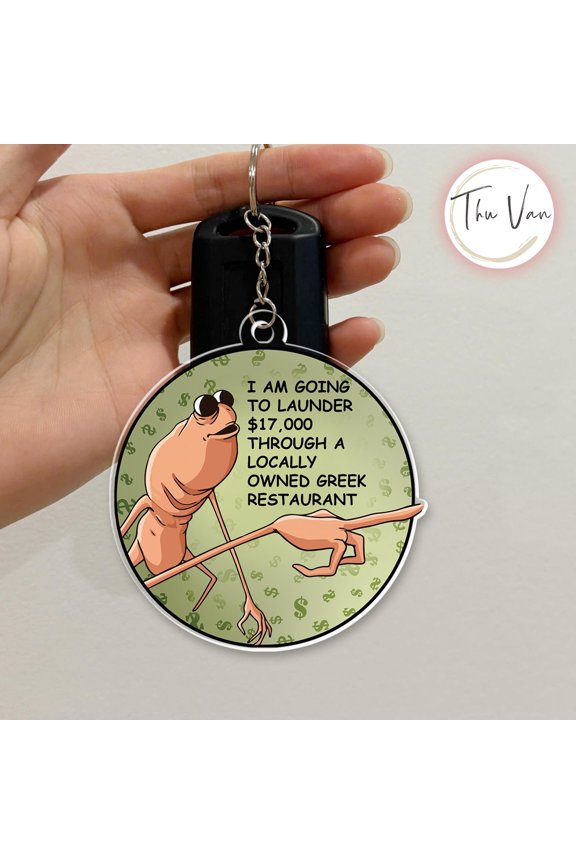 Funny Marcus Meme Keychain, Marcus the Worm Keychain, Sarcastic Quote Keychain, Dark Humor Gift, Marcus Keychain for Friends, Keyring Gift
