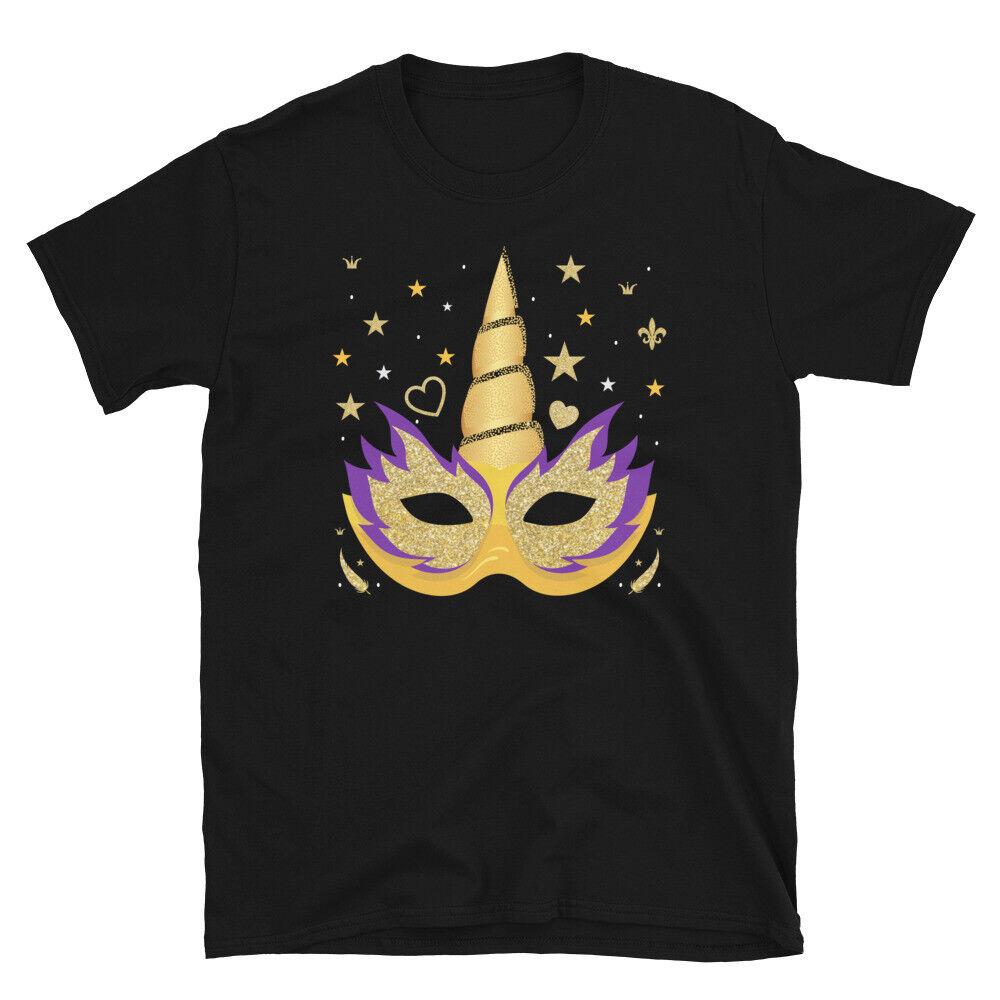 Funny Mardi Gras Design Mask Unisex TShirt