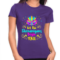 thumbnail image 1 of Funny Mardi Gras Shirts for Women Mardi Gras Outfit for Women Let The Shenanigans Begin Yall Shirt NOLA, 1 of 6