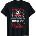 thumbnail image 1 of Funny Married Couples Him or Her | 20th Wedding Anniversary T-Shirt, 1 of 6