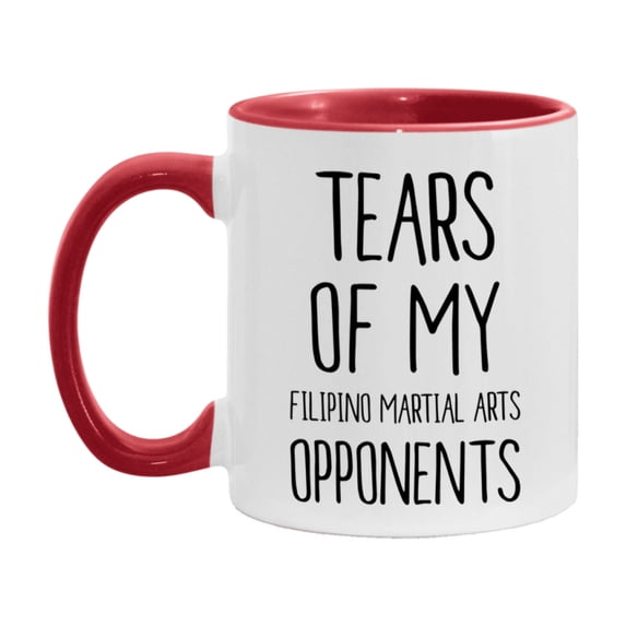Funny Martial Arts Mug - "Tears Of My Filipino Martial Arts Opponents" - 11Oz Or 15Oz White Ceramic Coffee Cup