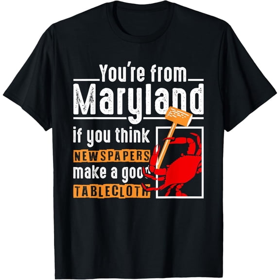 Funny Maryland Blue Crab Men Women Crabbing Crab Feast T-Shirt