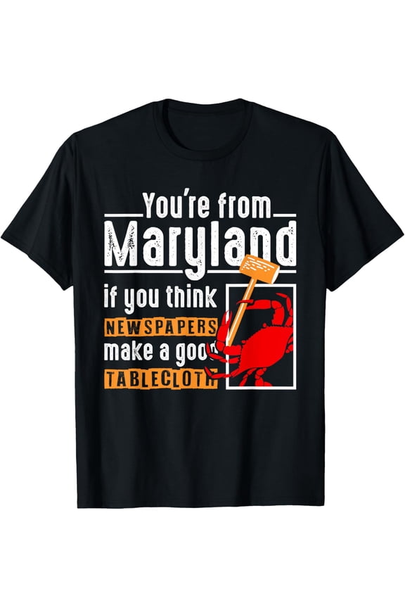 Funny Maryland Blue Crab Men Women Crabbing Crab Feast T-Shirt