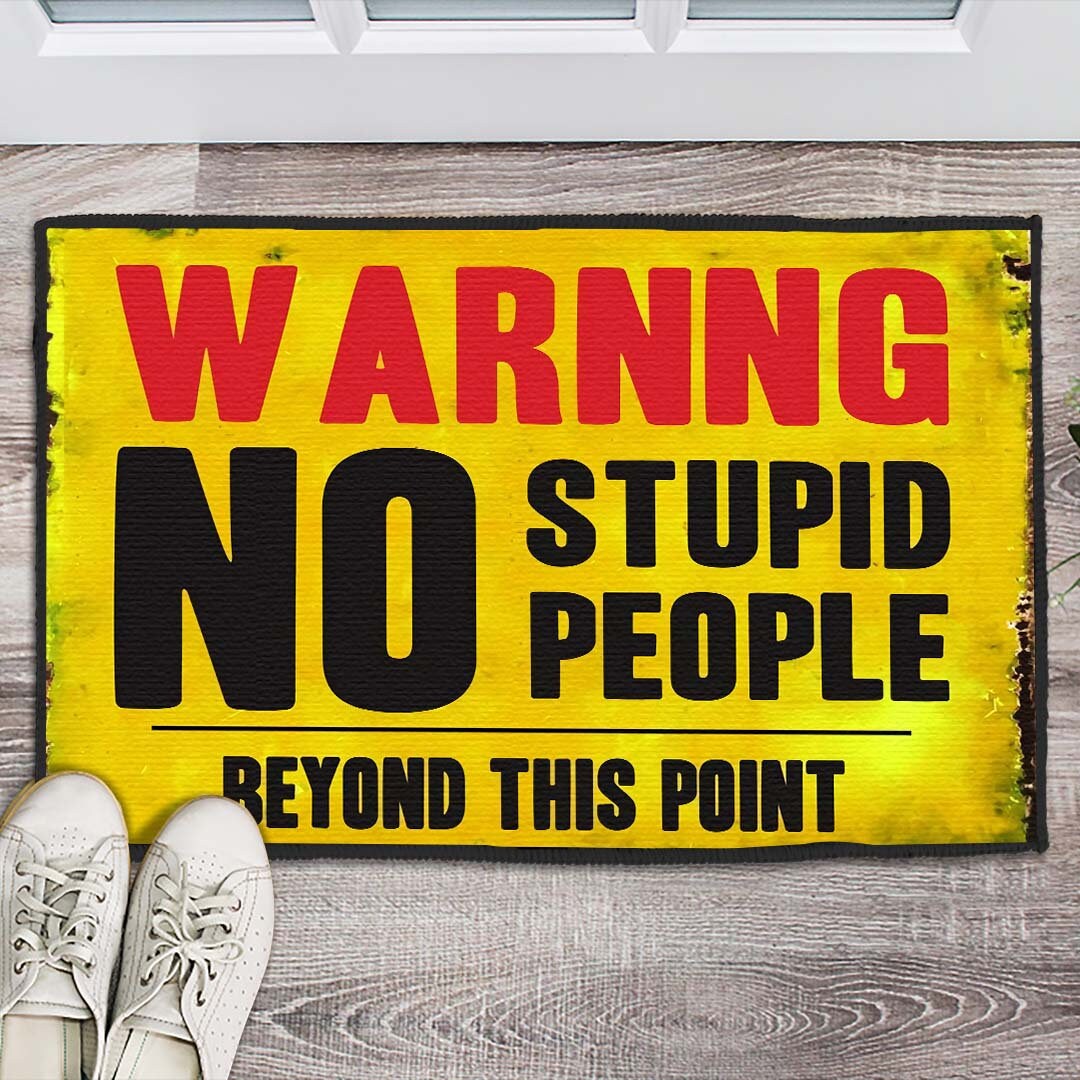 Funny Mat Color Wash Repeat Funny No Stupid People Beyond This Point