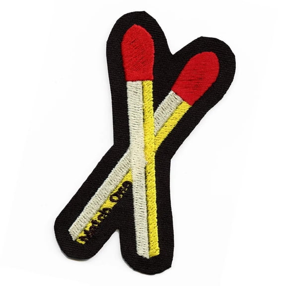 Funny Match One Iron On Embroidered Patch