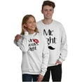 thumbnail image 1 of Funny Matching Couples His Hers Set Men's Big & Tall Crewneck Sweatshirt Brisco Brands 2X, 1 of 6