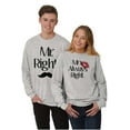 thumbnail image 1 of Funny Matching Couples His Hers Set Men's Big & Tall Long Sleeve Graphic Tee Brisco Brands 2X, 1 of 6
