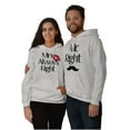 thumbnail image 1 of Funny Matching Couples His Hers Set Women Plus Size Graphic Pullover Hoodie Brisco Brands 5X, 1 of 4
