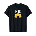 thumbnail image 1 of Funny Matching Macaroni and Cheese Halloween Costume Black T-Shirt, 1 of 5