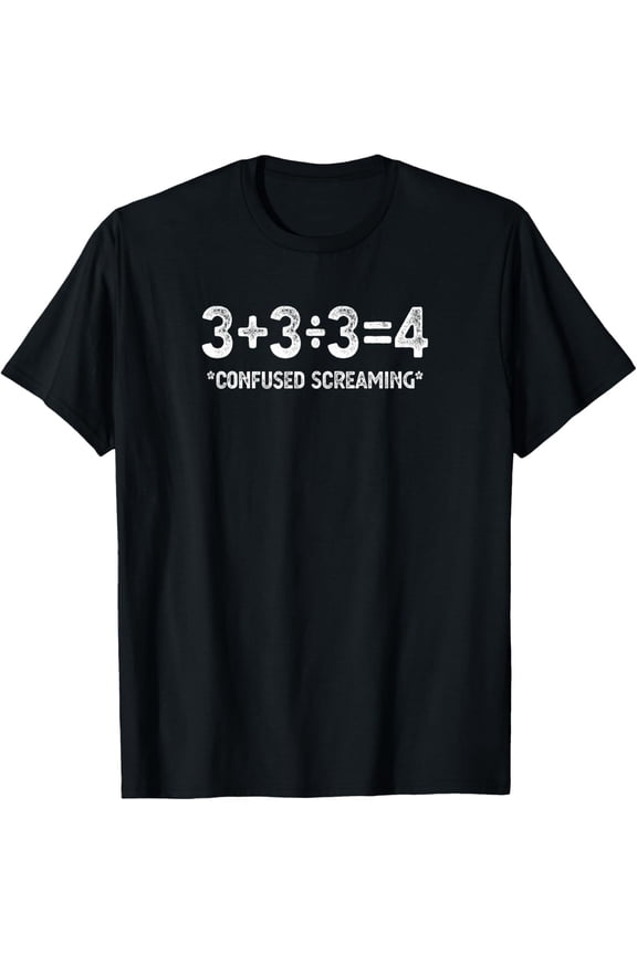 Funny Math Formula Confused Screaming Nerd Geek Math Humor T-Shirt