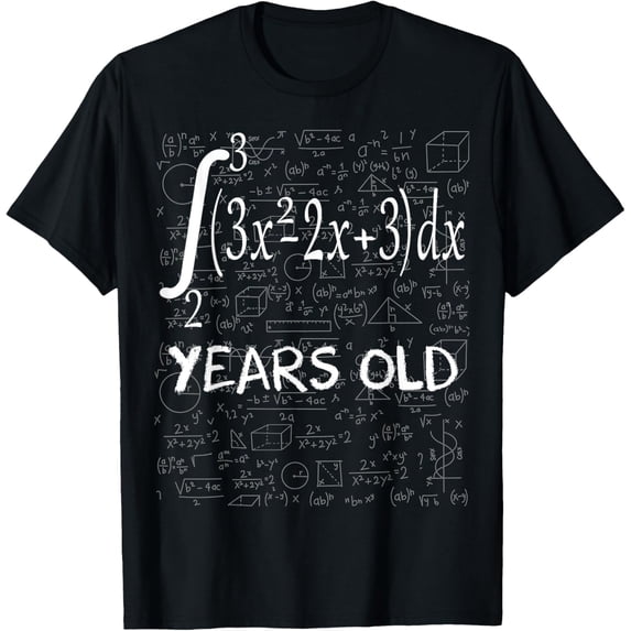 t-shirt Funny Math Geek Integral Calculus 17th Birthday 17 Years Old T-Shirt.