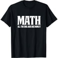 thumbnail image 1 of Funny Math Gifts Math Teacher Shirt All The Cool Kids, 1 of 4