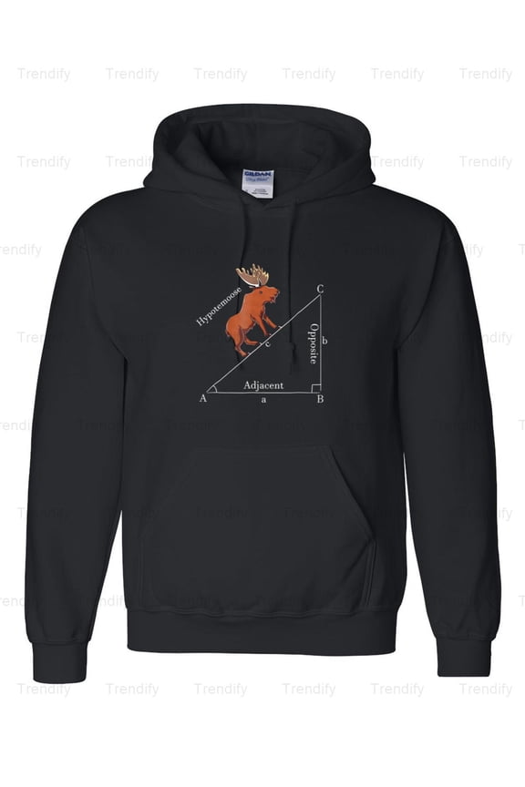 Funny Math Hypotemoose School Student Moose Hoodie M3081516, Up to Size 5XL