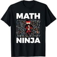 thumbnail image 1 of Funny Math Ninja T-Shirt For Mathematics Teacher Student, 1 of 5